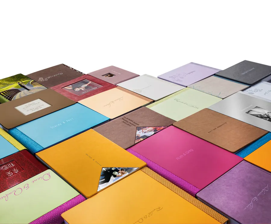 Album-Einbände in vielen Farben